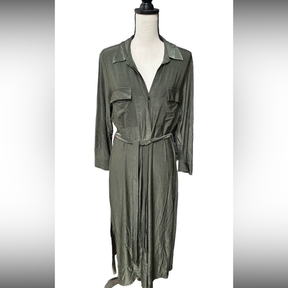 L’AGENCE Green Maxi Dress - Picture 1 of 4